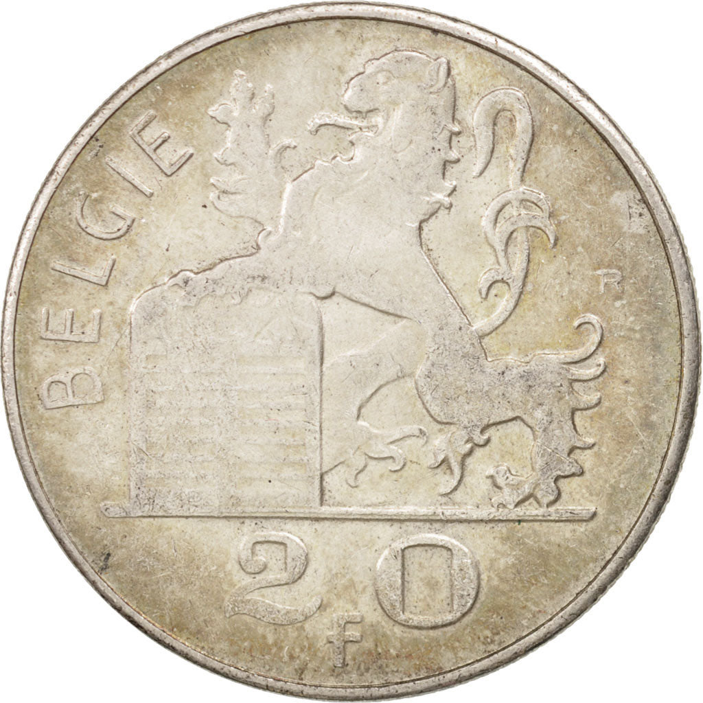 Coin, Belgium, 20 Francs, 20 Frank, 1949, EF(40-45), Silver, KM:141.1