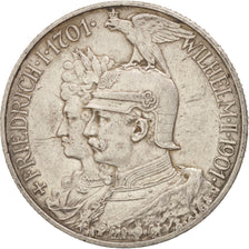 German States, PRUSSIA, Wilhelm II, 2 Mark, 1901, Berlin, AU(50-53), Silver