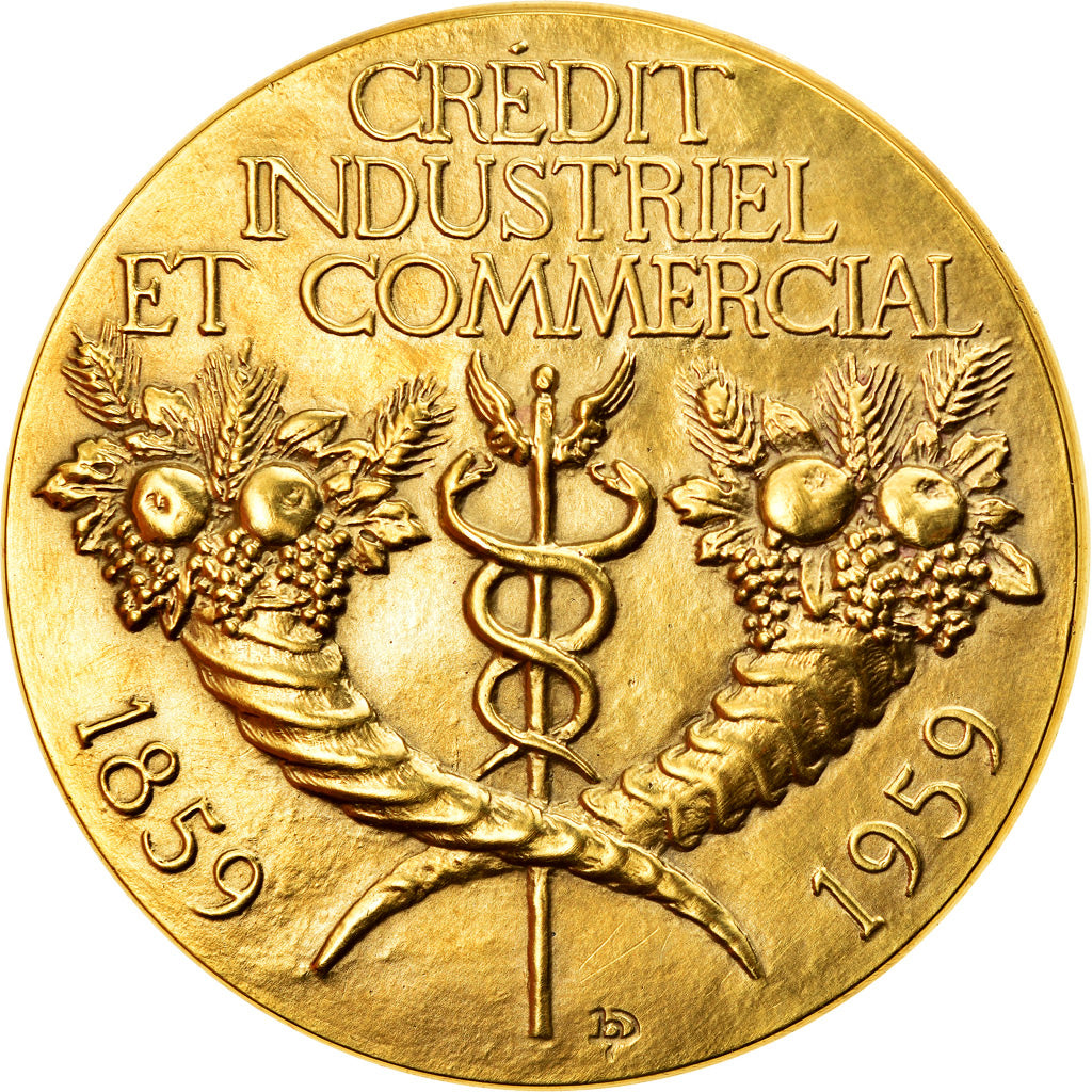 France, Médaille, Crédit Industriel et Commercial, Prudentiae Fortuna Amica