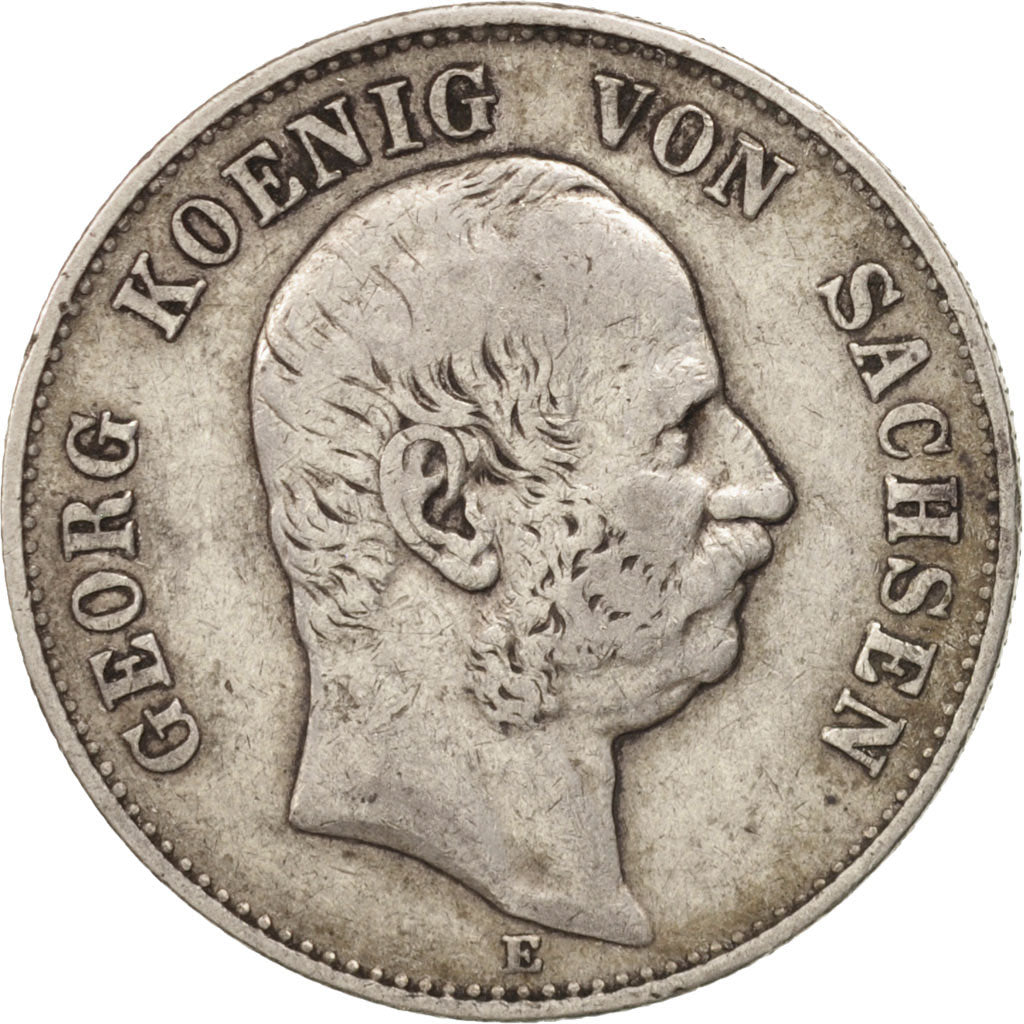 Coin, German States, SAXONY-ALBERTINE, Georg, 2 Mark, 1903, Muldenhütten