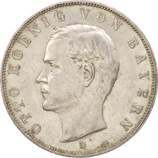 Coin, German States, BAVARIA, Otto, 3 Mark, 1913, Munich, AU(55-58), Silver