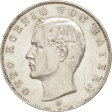 German States, BAVARIA, Otto, 3 Mark, 1913, Munich, MS(60-62), Silver, KM:996