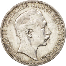 Moneta, Landy niemieckie, PRUSSIA, Wilhelm II, 3 Mark, 1911, Berlin, EF(40-45)