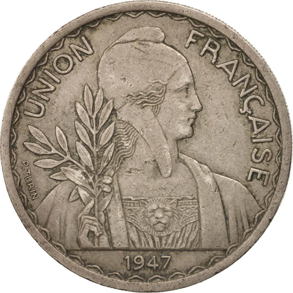 Coin, FRENCH INDO-CHINA, Piastre, 1947, Paris, EF(40-45), Copper-nickel