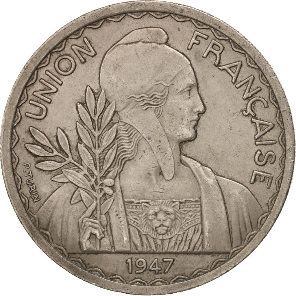 Münze, FRENCH INDO-CHINA, Piastre, 1947, Paris, SS+, Copper-nickel, KM:32.2