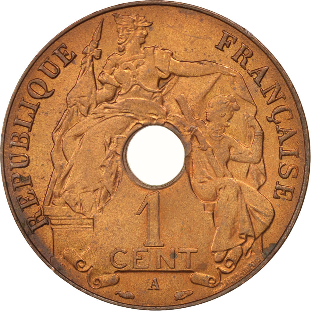 Coin, FRENCH INDO-CHINA, Cent, 1938, Paris, MS(60-62), Bronze, KM:12.1