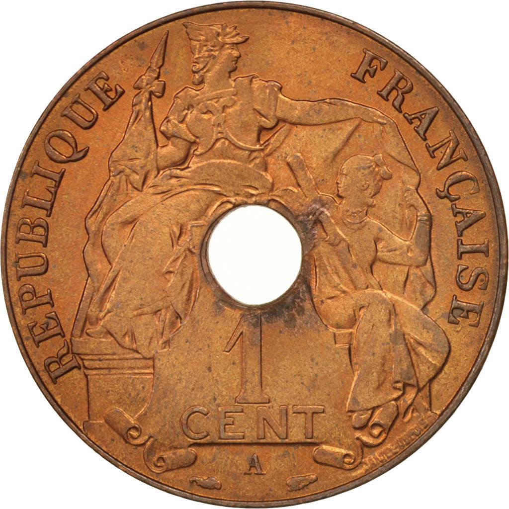 Coin, FRENCH INDO-CHINA, Cent, 1938, Paris, MS(60-62), Bronze, KM:12.1