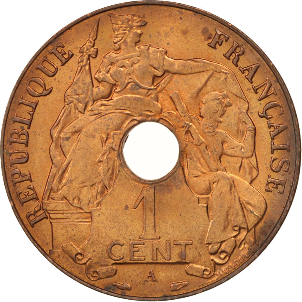 Coin, FRENCH INDO-CHINA, Cent, 1938, Paris, MS(60-62), Bronze, KM:12.1