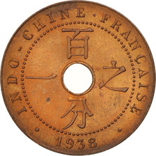 Coin, FRENCH INDO-CHINA, Cent, 1938, Paris, MS(60-62), Bronze, KM:12.1