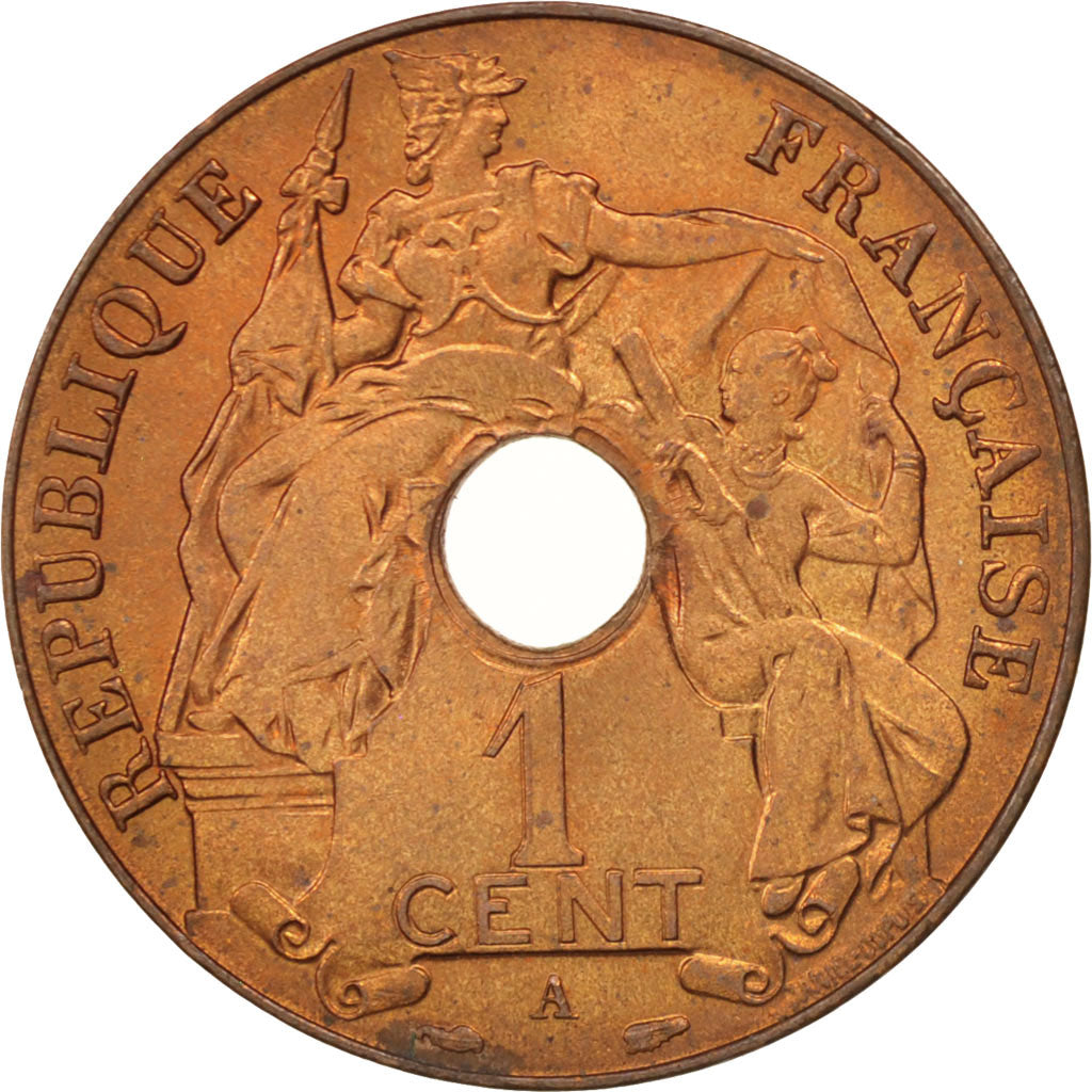 Coin, FRENCH INDO-CHINA, Cent, 1938, Paris, MS(60-62), Bronze, KM:12.1