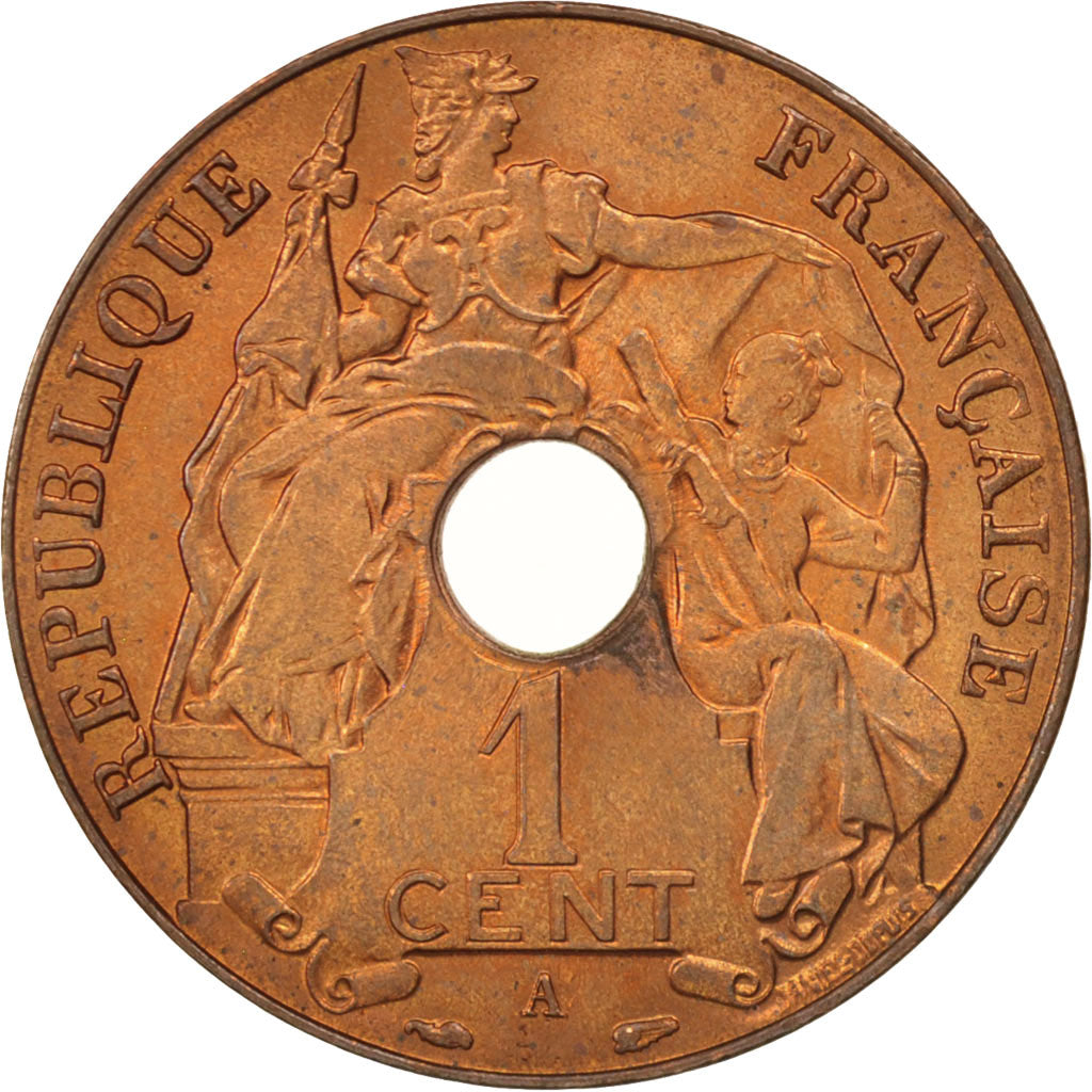Coin, FRENCH INDO-CHINA, Cent, 1938, Paris, MS(60-62), Bronze, KM:12.1