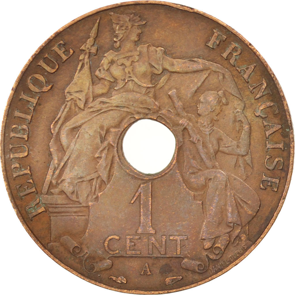 Coin, FRENCH INDO-CHINA, Cent, 1938, Paris, AU(50-53), Bronze, KM:12.1