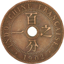 Coin, FRENCH INDO-CHINA, Cent, 1902, Paris, EF(40-45), Bronze, KM:8, Lecompte:58