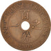 FRENCH INDO-CHINA, Cent, 1903, Paris, EF(40-45), Bronze, KM:8, Lecompte:59