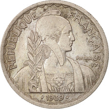 Coin, FRENCH INDO-CHINA, 20 Cents, 1939, Paris, AU(50-53), Copper-nickel