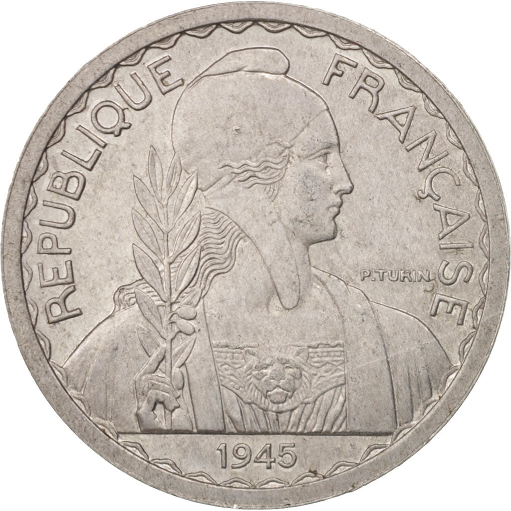 Munten, FRANS INDO-CHINA, 20 Cents, 1945, Paris, PR, Aluminium, KM:29.1
