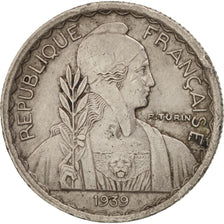 Coin, FRENCH INDO-CHINA, 10 Cents, 1939, Paris, EF(40-45), Nickel, KM:21.1
