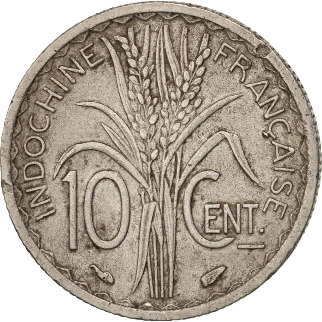 Moneta, INDOCINA FRANCESE, 10 Cents, 1939, Paris, BB, Nichel, KM:21.1
