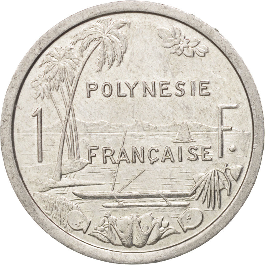 French Polynesia, Franc, 1985, Paris, AU(50-53), Aluminum, KM:11