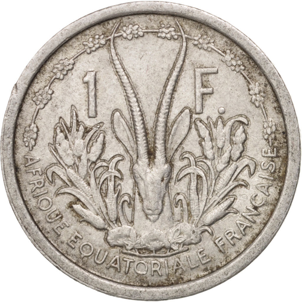 Africa equatoriale francese, Franc, 1948, Paris, BB, Alluminio, KM:6