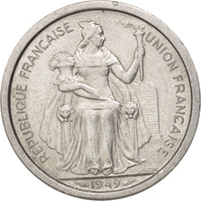 Monnaie, Nouvelle-Calédonie, 2 Francs, 1949, Paris, SUP, Aluminium, KM:3
