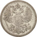 Russland, Nicholas II, 20 Kopeks, 1871, Saint-Petersburg, VF(30-35), Silver