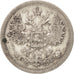 Moneda, Rusia, Nicholas II, 15 Kopeks, 1907, Saint-Petersburg, MBC+, Plata