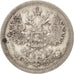 Monnaie, Russie, Nicholas II, 15 Kopeks, 1907, Saint-Petersburg, TTB+, Argent