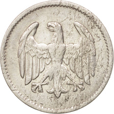 GERMANY, WEIMAR REPUBLIC, Mark, 1924, Berlin, VF(20-25), Silver, KM:42