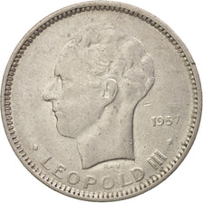 Coin, Belgium, 5 Francs, 5 Frank, 1937, VF(20-25), Nickel, KM:108