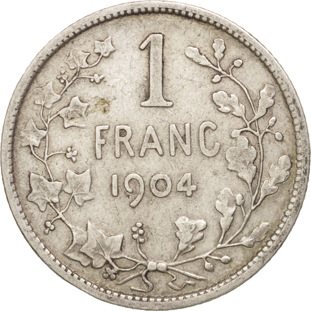 Belgium, Franc, 1904, EF(40-45), Silver, KM:56.1