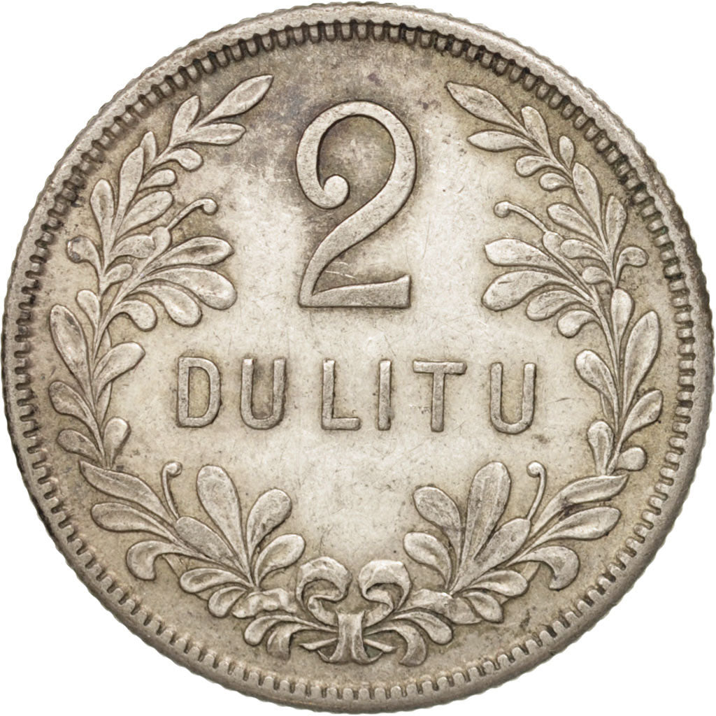 Lituania, 2 Litu, 1925, King's Norton, BB+, Argento, KM:77