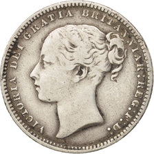 Great Britain, Victoria, Shilling, 1871, VF(30-35), Silver, KM:734.2