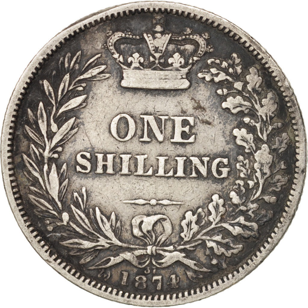 Great Britain, Victoria, Shilling, 1871, VF(30-35), Silver, KM:734.2