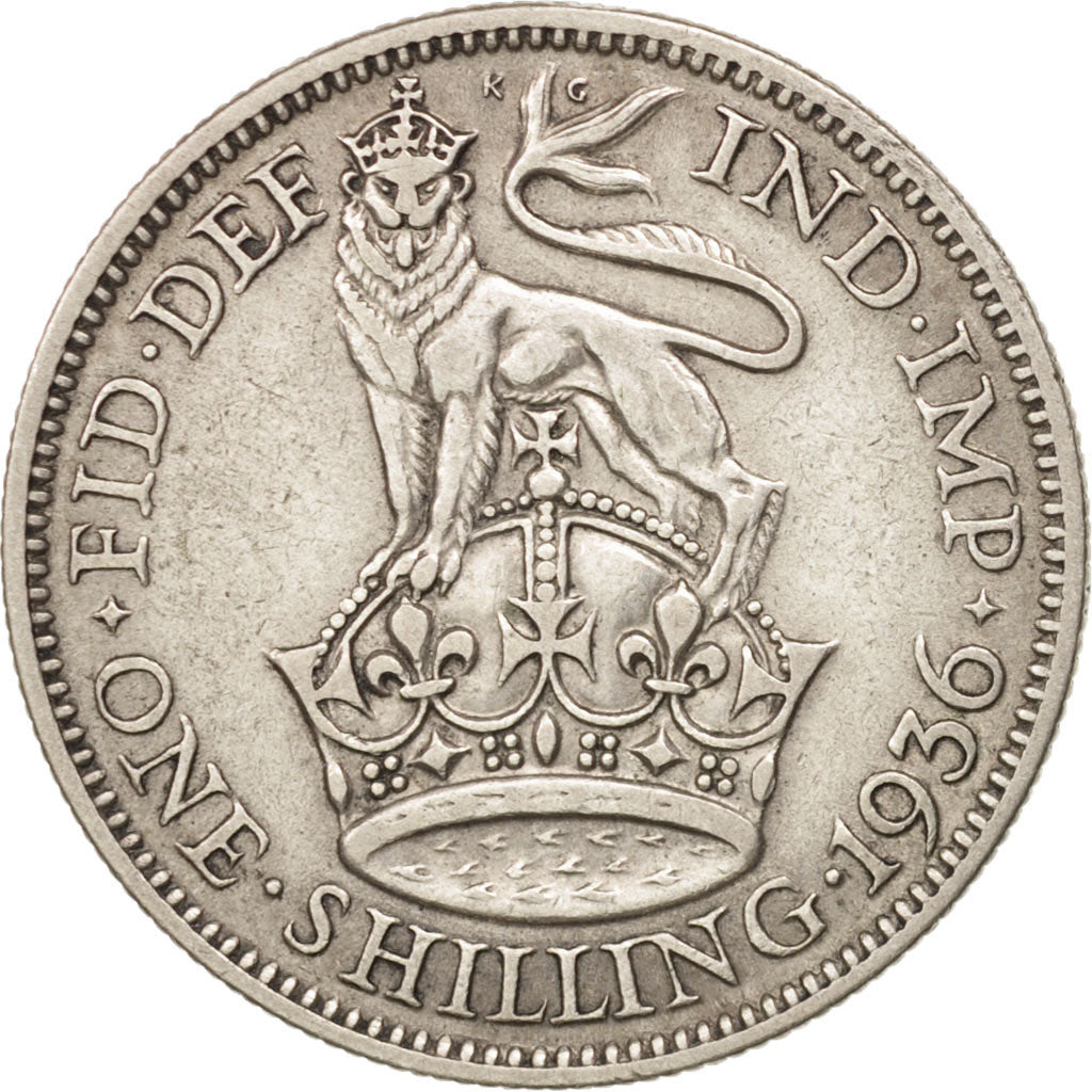 Great Britain, George V, Shilling, 1936, EF(40-45), Silver, KM:833