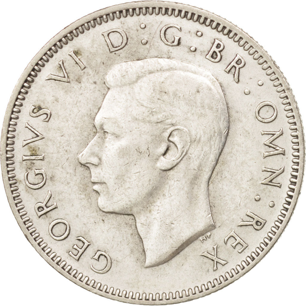 Great Britain, George VI, Shilling, 1943, AU(50-53), Silver, KM:853