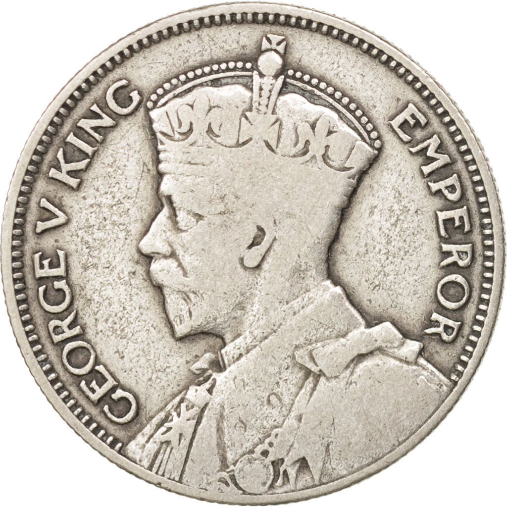 Fiji, George V, Shilling, 1935, VF(30-35), Silver, KM:4