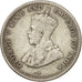 Ceylon, George V, 25 Cents, 1917, EF(40-45), Silver, KM:105