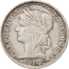 Portugal, 20 Centavos, 1916, Lisbon, EF(40-45), Silver, KM:562