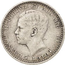 Portugal, Manuel II, 100 Reis, 1910, Lisbon, EF(40-45), Silver, KM:548
