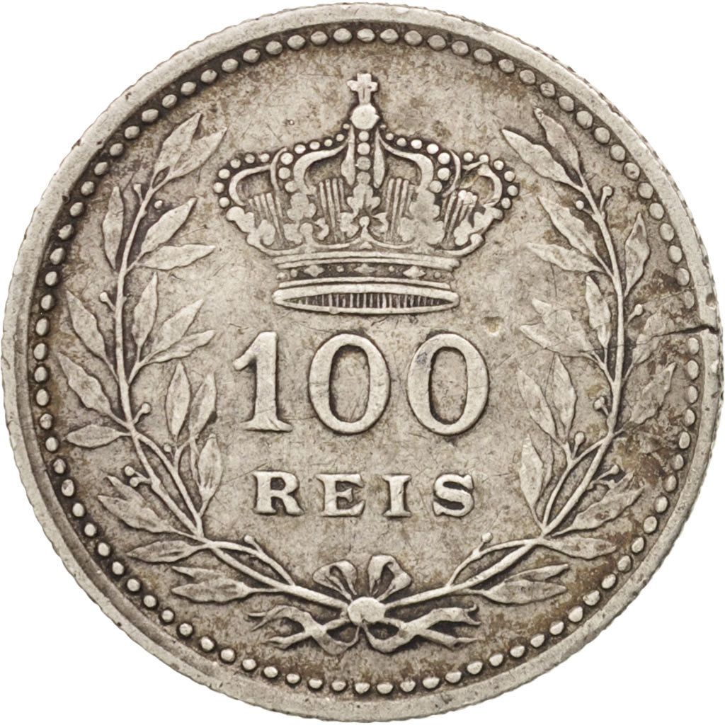 Portugal, Manuel II, 100 Reis, 1910, Lisbon, EF(40-45), Silver, KM:548