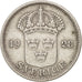 Sweden, Gustaf V, 50 Öre, 1928, Stockholm, EF(40-45), Silver, KM:788