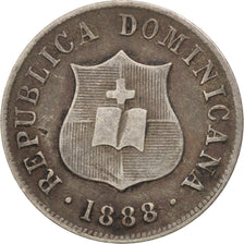 Dominican Republic, 2-1/2 Centavos, 1888, Dominican Republic Mint, Paris