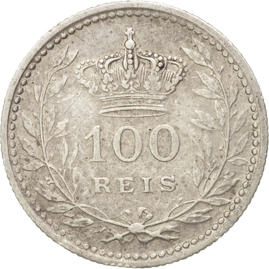 Portugal, Manuel II, 100 Reis, 1910, Lisbon, EF(40-45), Silver, KM:548