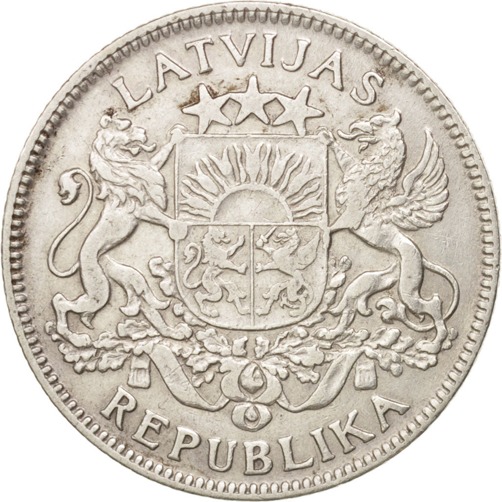 Münze, Latvia, Lats, 1924, SS, Silber, KM:7