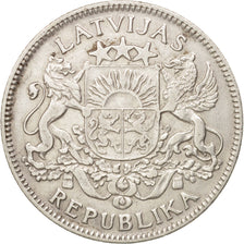 Münze, Latvia, Lats, 1924, SS, Silber, KM:7
