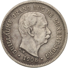 Luxembourg, William IV, 5 Centimes, 1908, Luxembourg, EF(40-45), Copper-nickel