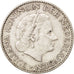 Moneda, Países Bajos, Juliana, Gulden, 1957, MBC+, Plata, KM:184