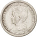 Coin, Netherlands, Wilhelmina I, 25 Cents, 1914, VF(30-35), Silver, KM:146