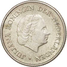 Coin, Netherlands Antilles, Juliana, 1/4 Gulden, 1967, MS(60-62), Silver, KM:4